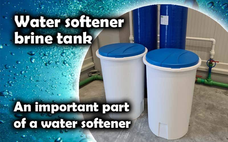 Water softener brine tank