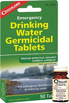 water purifying tablets