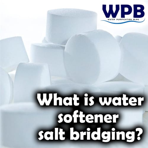 Water softener salt bridging